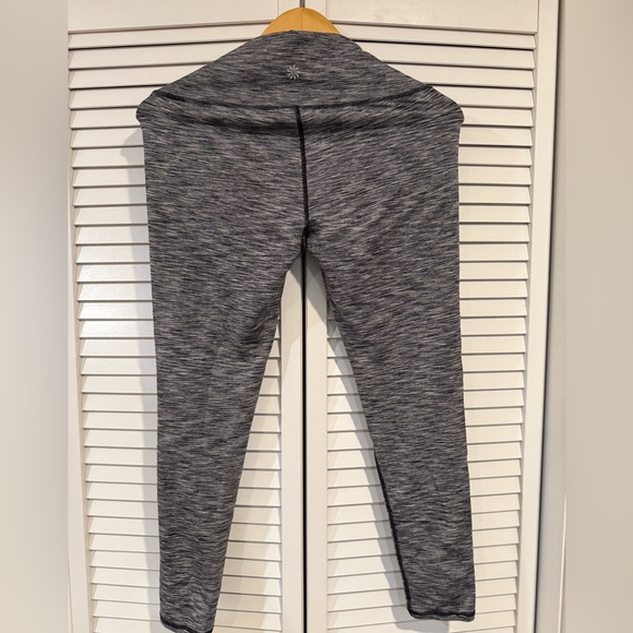 Athleta Heathered Black Leggings Size M - Picture 2 of 3